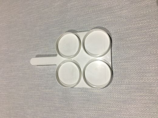 Пластина для тестування молока на соматичні клітини, біла
